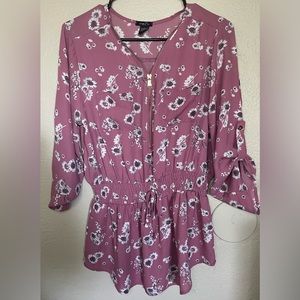 Rue 21 floral blouse size L